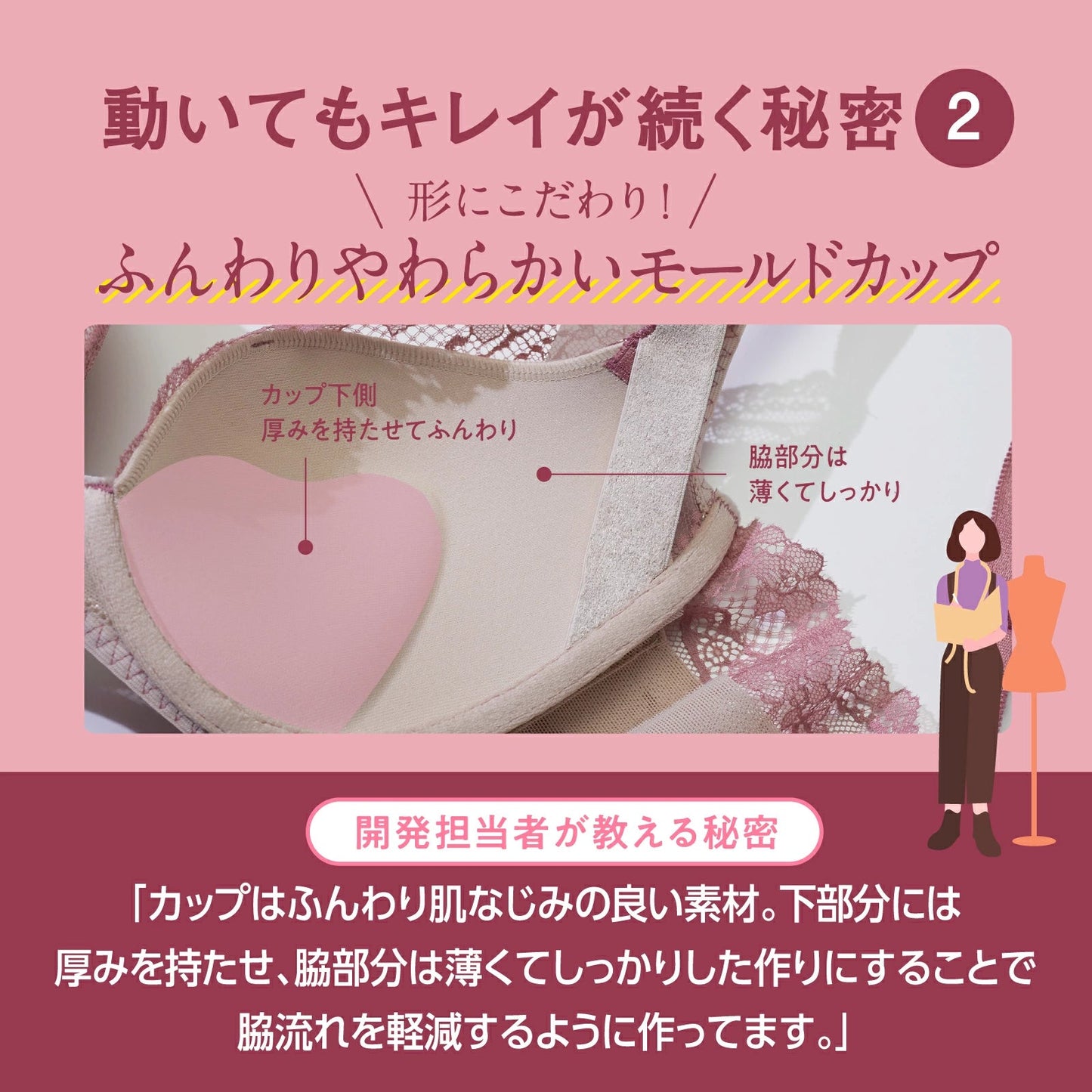 MAKE KEEP ノンワイヤーブラ - LECIEN ルシアン