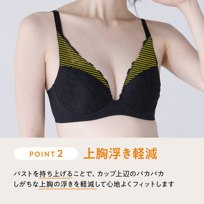 下がり胸を解決 ノンワイヤーブラ