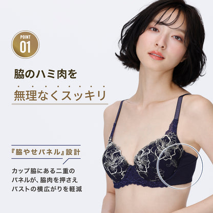 脇やせメイク ワイヤーブラ