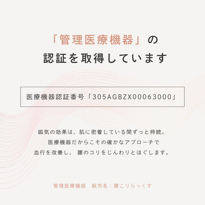 ピップエレキバンコラボ【管理医療機器】腰こりらっくすLUXE ペアショーツ
