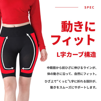 歩行サポートインナー　LocoStep　ロング丈ボトム（レディース）