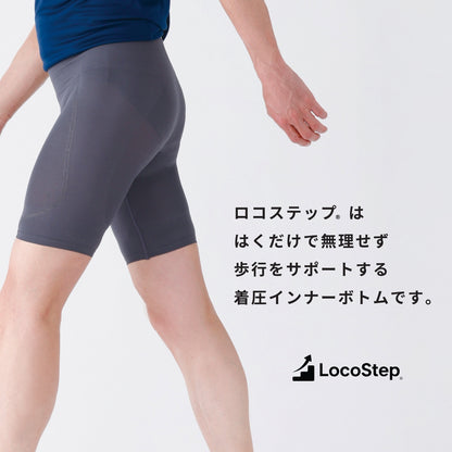 歩行サポートインナー　LocoStep　ロング丈ボトム（メンズ）