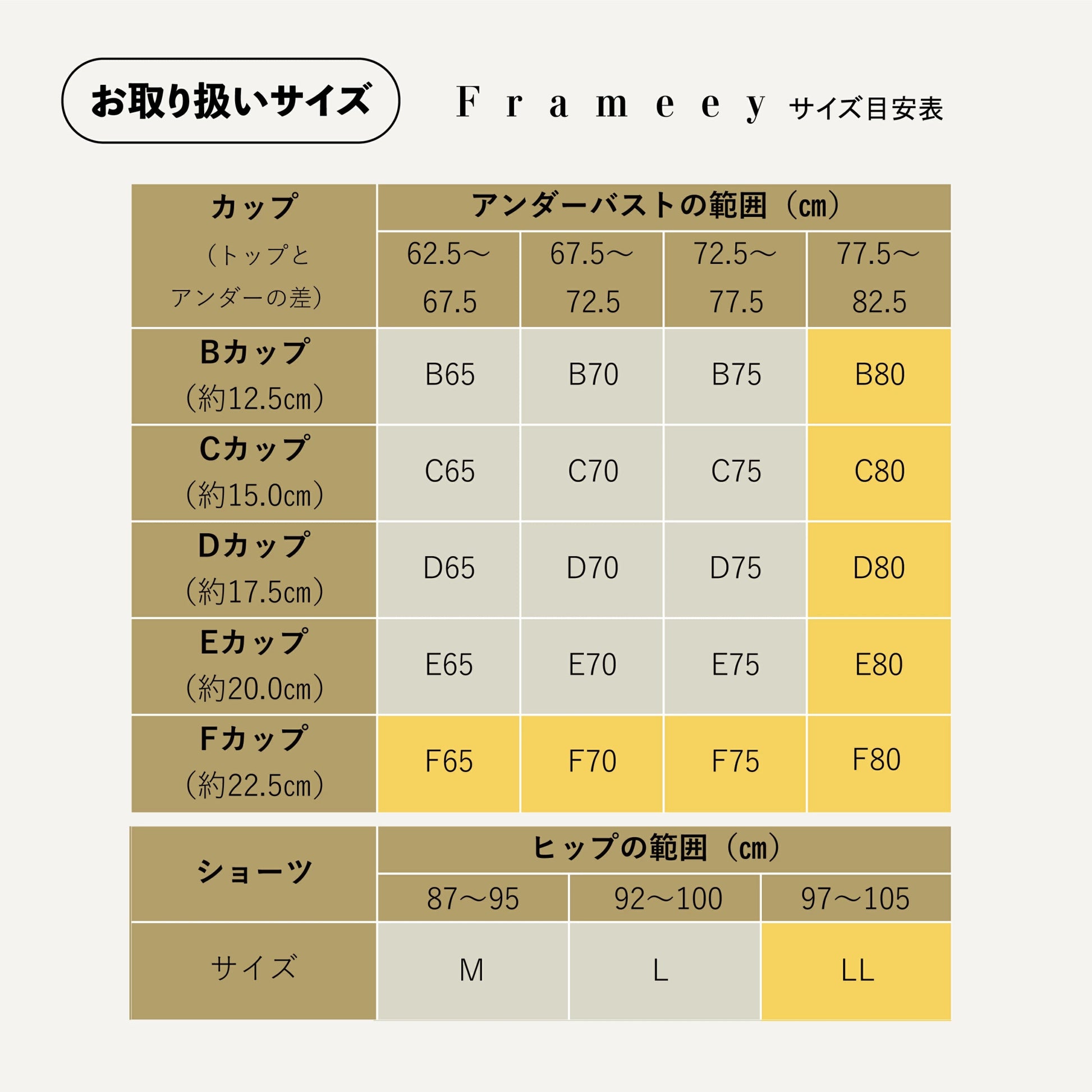 骨格診断ブラ Frameey ナチュラルタイプ - LECIEN ルシアン