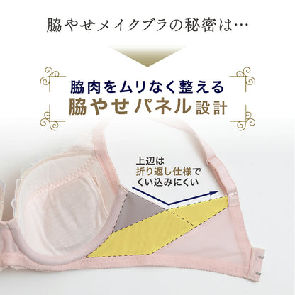 脇やせメイク ワイヤーブラ