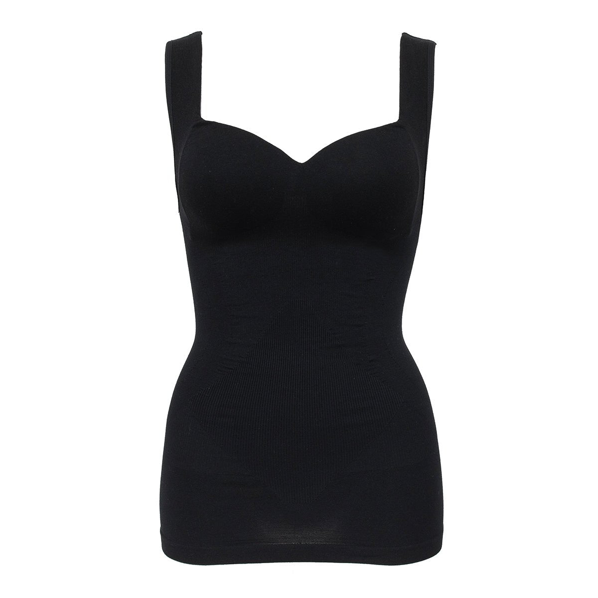[ルシアン Powr Shape] カップ付きタンクトップ ブラック LL / 24wla039_lc0006_dailylinercuptsukitanktop.jpg
