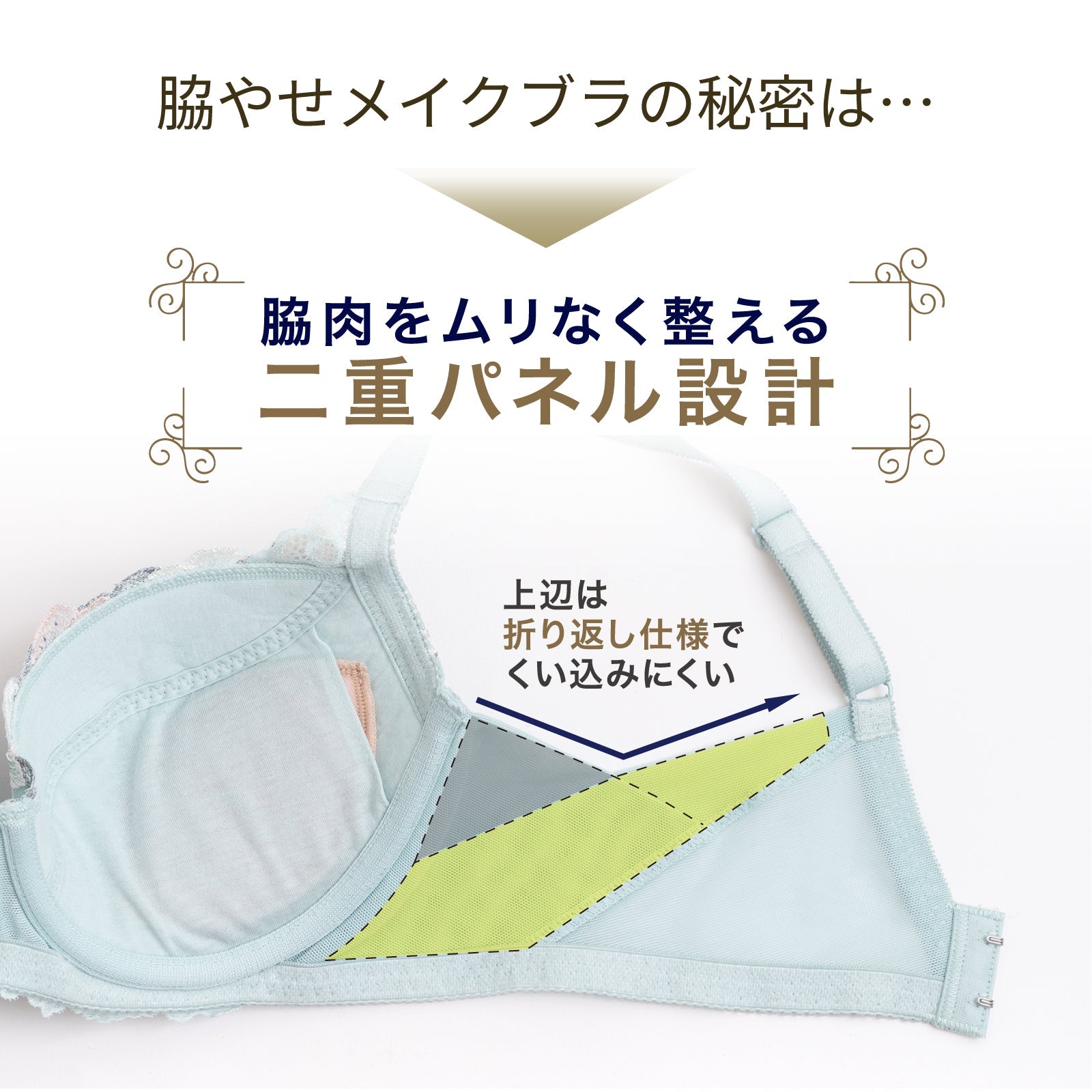 脇やせメイク ワイヤーブラ - LECIEN ルシアン