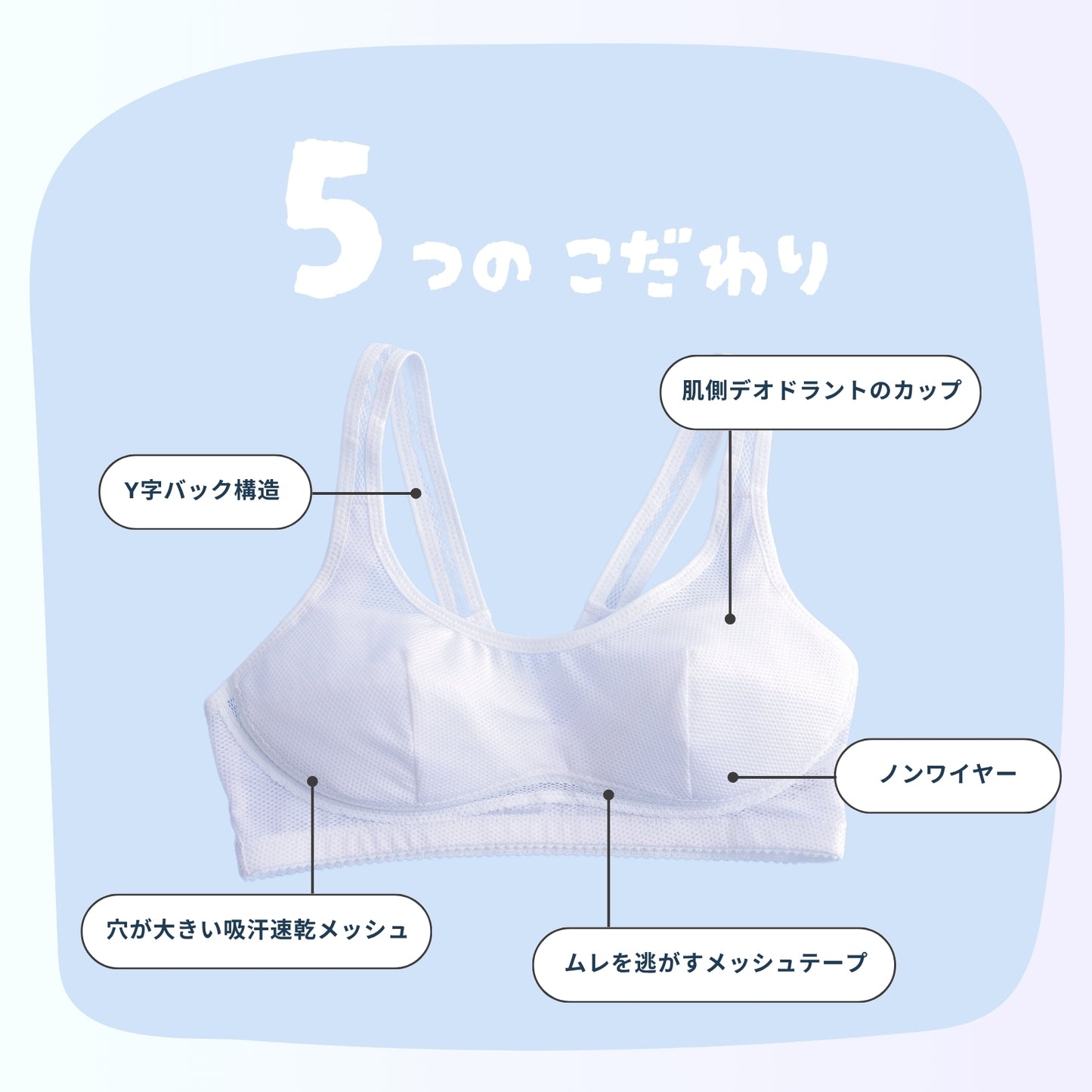 スポーツまもり メッシュタイプSPORTS BRA