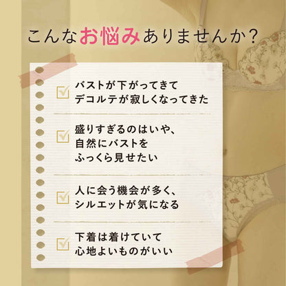[ボリュームアップ] 癒しのふんわりUP ワイヤーブラ - LECIEN ルシアン